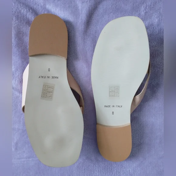 Vince Camuto leather slide sandals - Picture 3 of 6